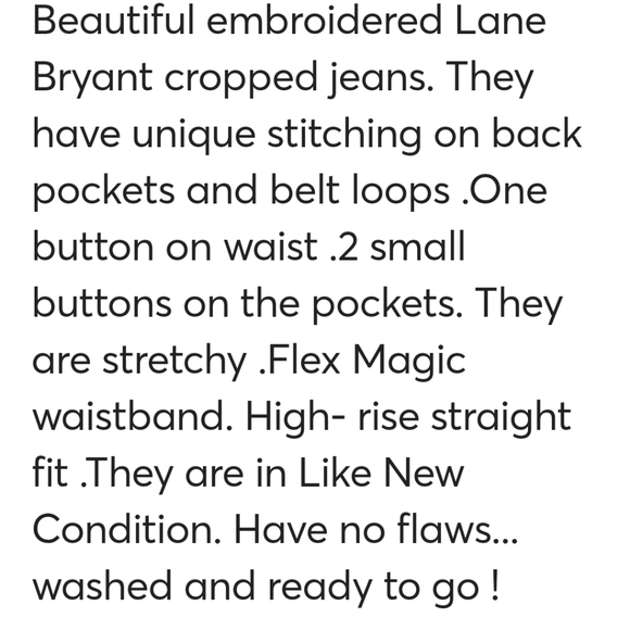 Lane Bryant rainbow boyfriend cropped denim jeans Size 18 - Picture 14 of 14